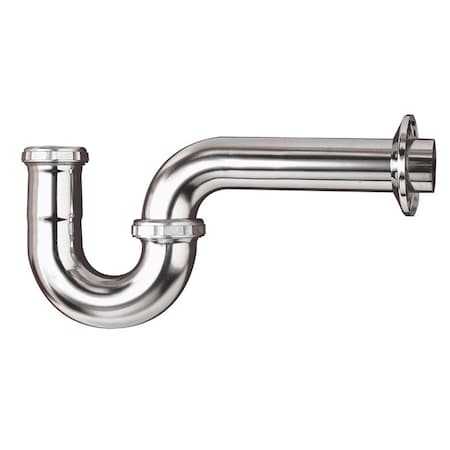 Keeney Mfg Keeney 1-1/4 in. D Chrome Plated Brass P Trap 319XCPBN